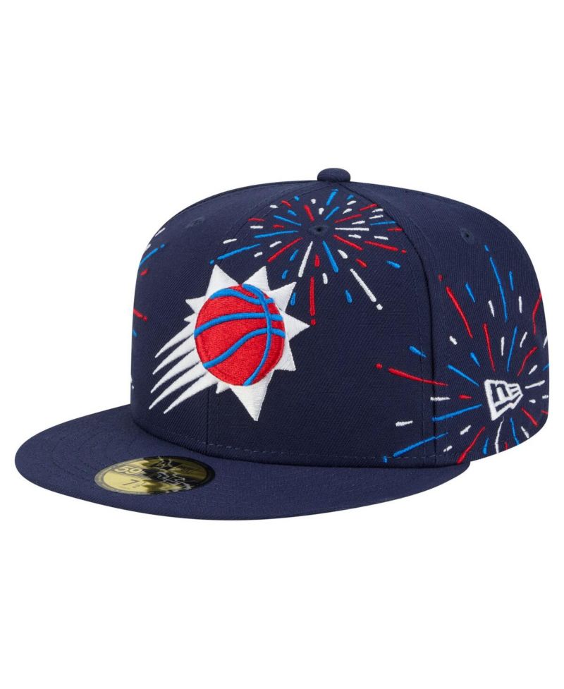 Men's Navy Phoenix Suns Americana Fireworks 59FIFTY Fitted Hat