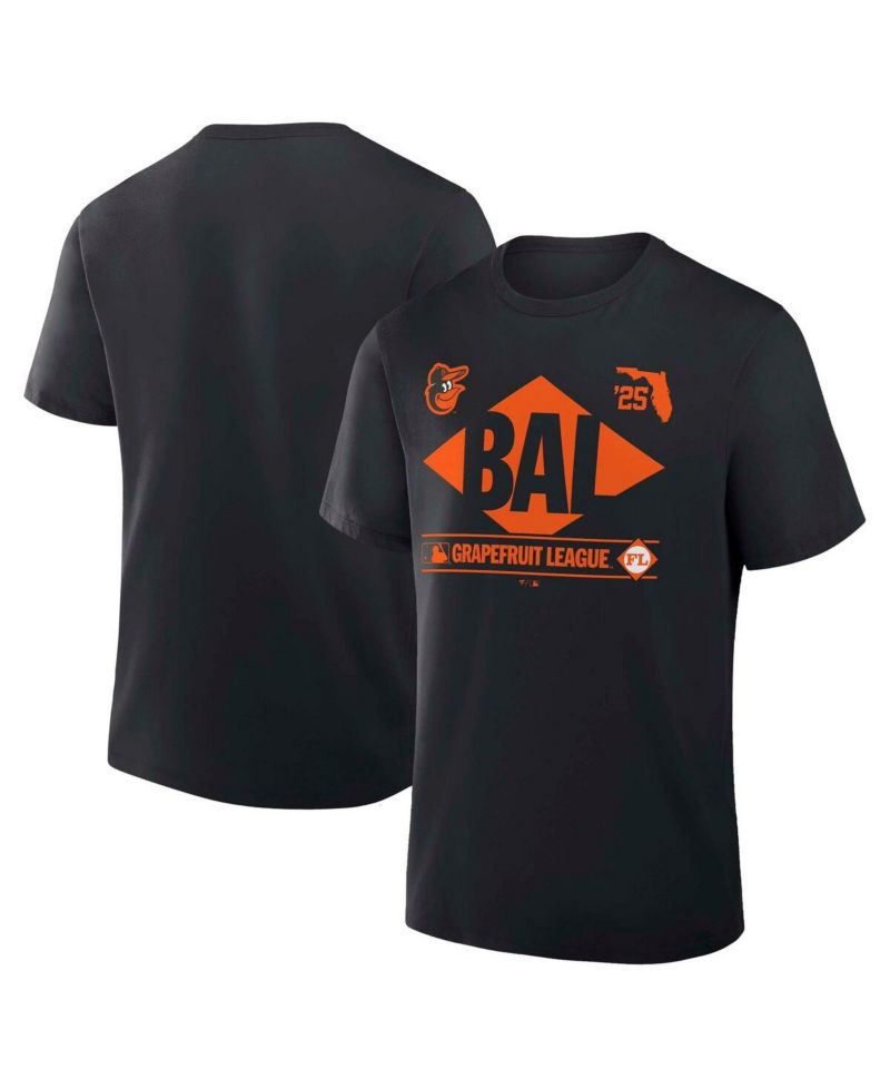 Men's Black Baltimore Orioles 2025 Spring Training Grapefruit League True Icon T-Shirt