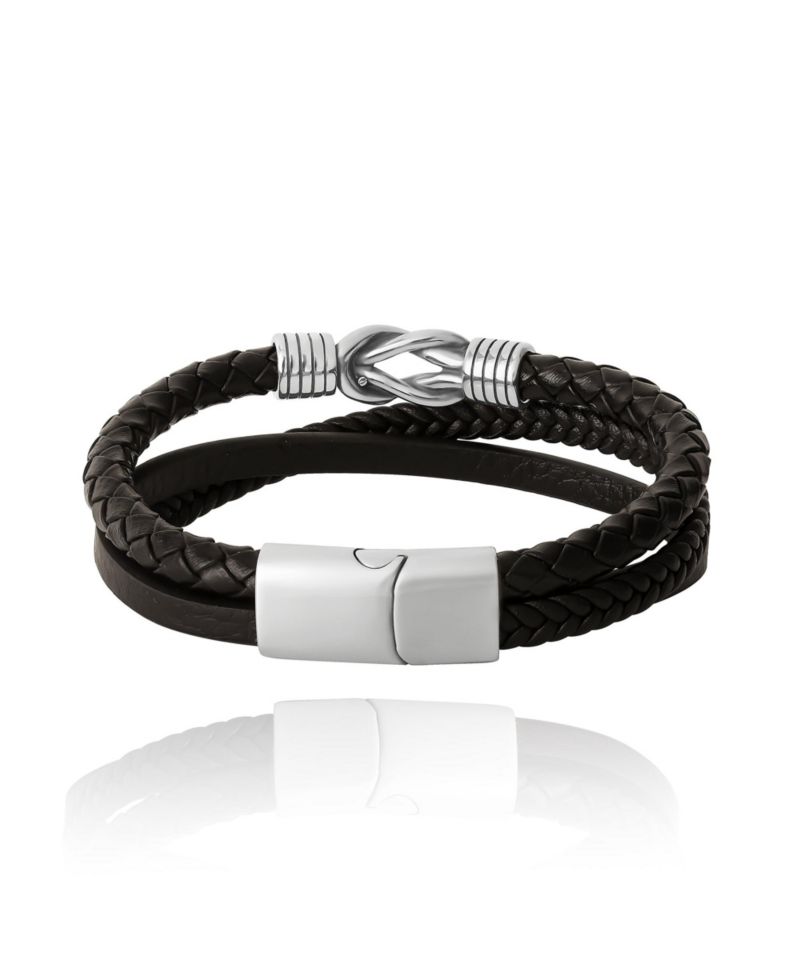 Stainless Steel (316L) Knot 3-Row Bracelet