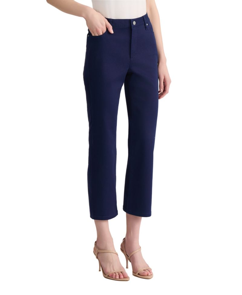 Petite Lexington Straight-Leg Cropped Pants