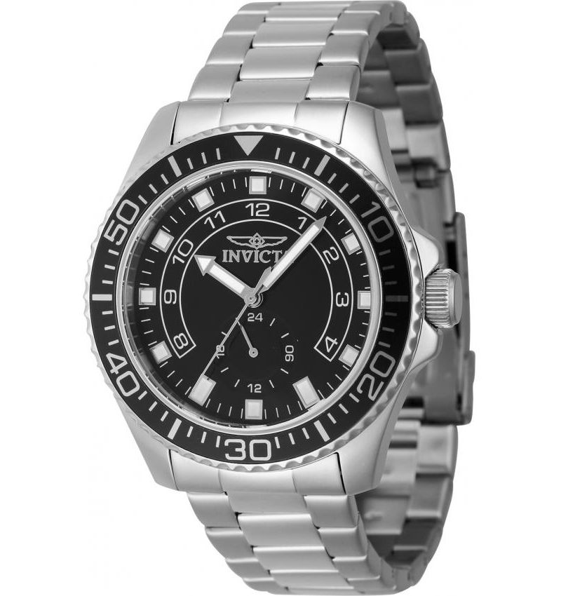Men's 47125 Pro Diver Quartz Multifunction Black Dial Watch