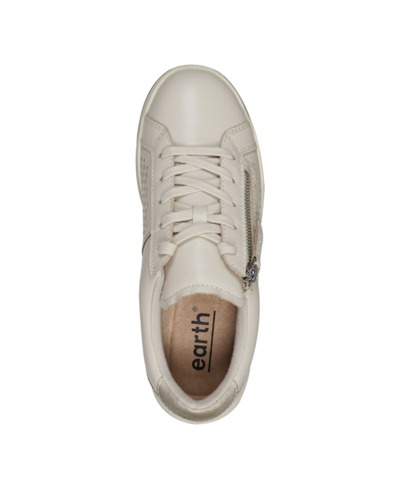 Women's Netta Side Zip Lace-Up Sneakers