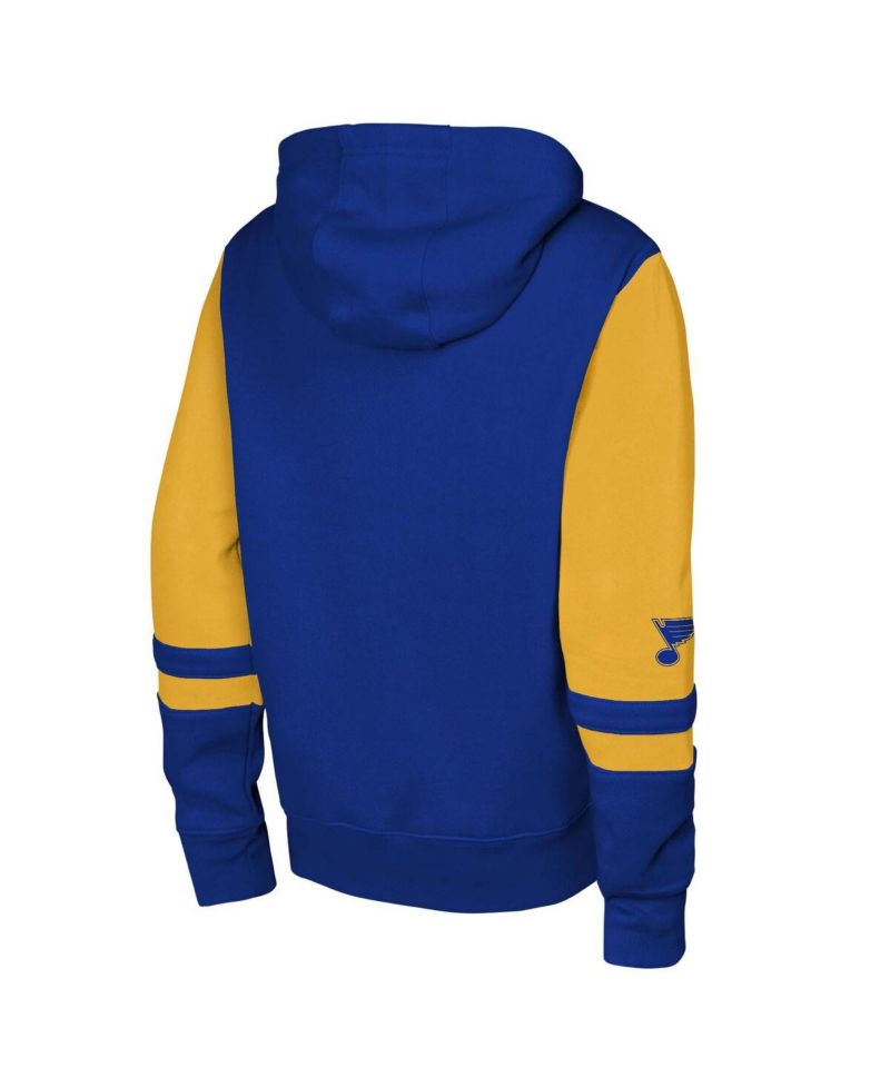 Big Boys and Girls Blue St. Louis Blues Face Off Full-Zip Hoodie