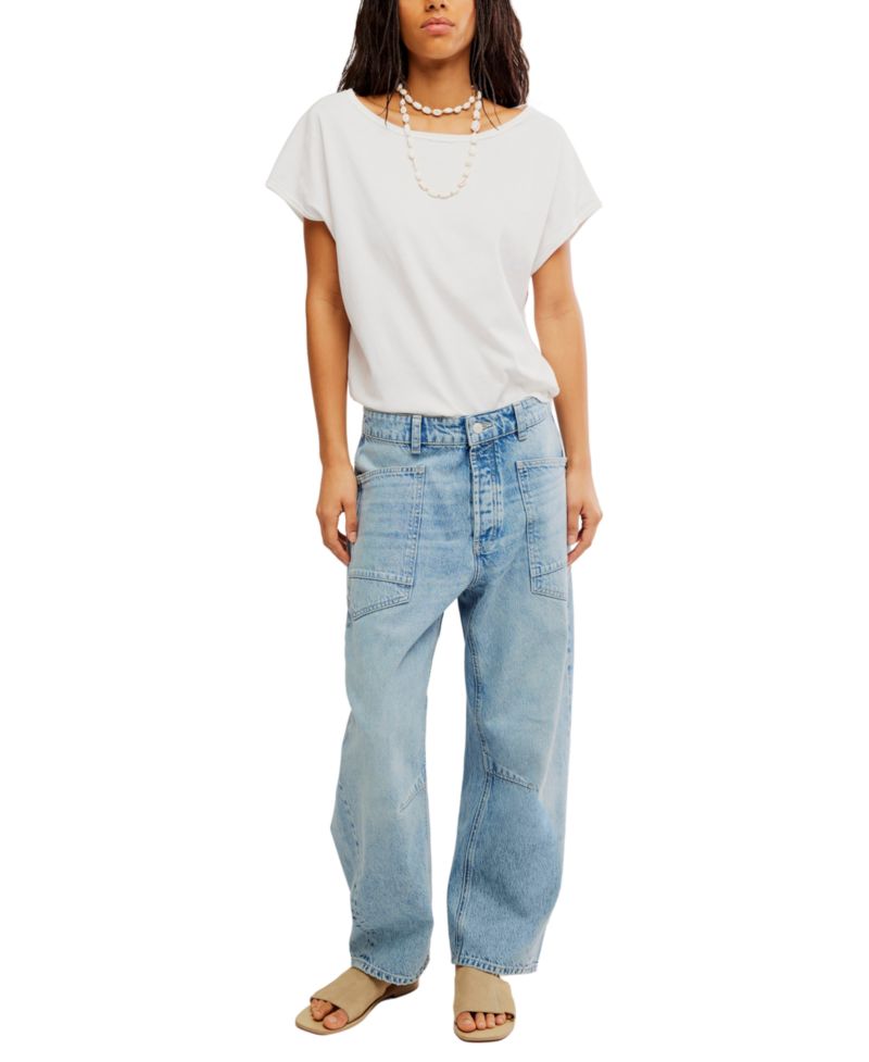 Women's We The Free Cotton Minimalist Moxie Boyfriend Jeans
