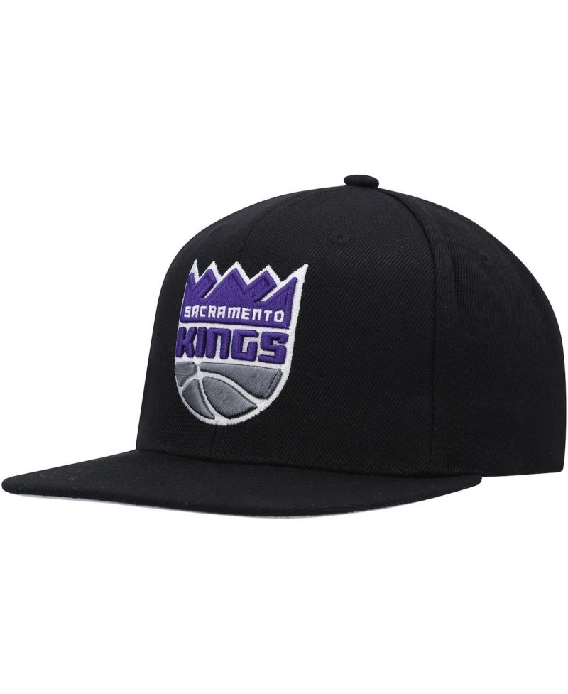 Men's Black Sacramento Kings Side Core 2.0 Snapback Hat