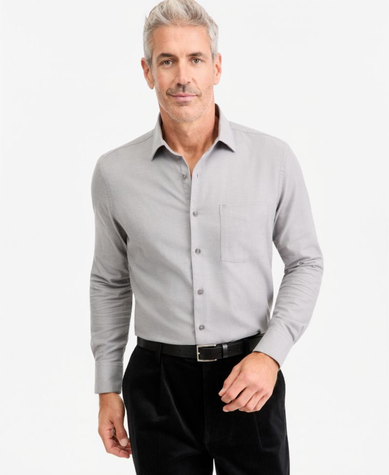 Men's Cash Long-Sleeve Classic-Fit Shirt, Macy's Exclusive