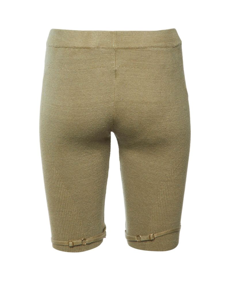 Women's Rib Knit Buckle Detail Sierra Shorts