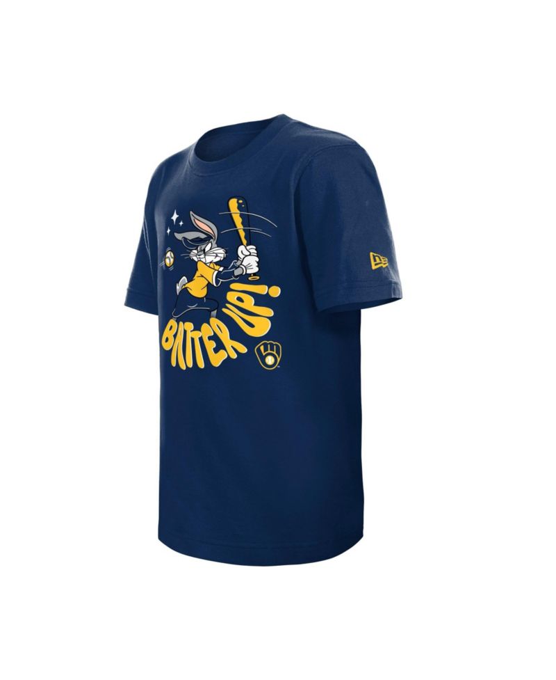 Big Boys and Girls Navy Milwaukee Brewers Looney Tunes T-Shirt
