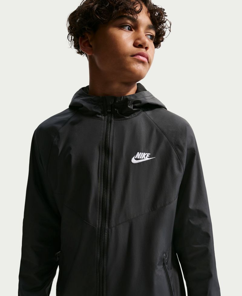 Boys' and Girls' 7-20 Sportswear Wind Runner Hooded Repel Jacket