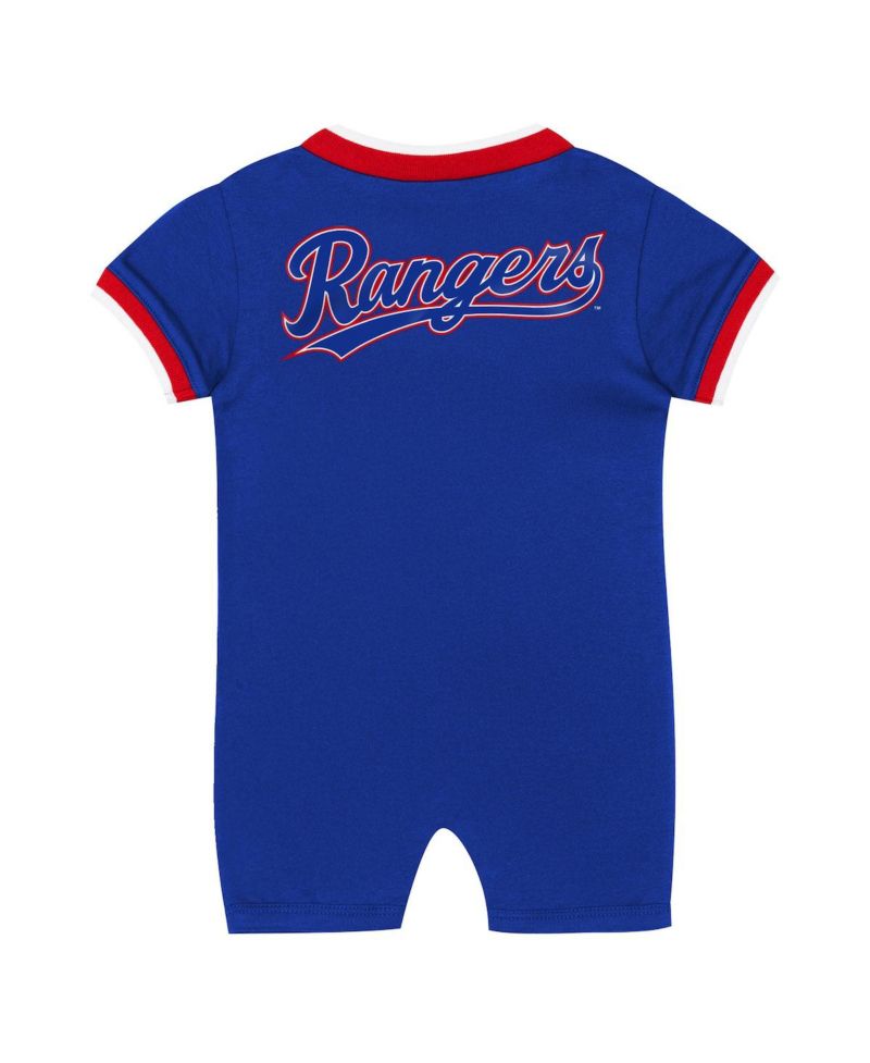 Baby Boys and Girls Royal Texas Rangers Pinch Coverall