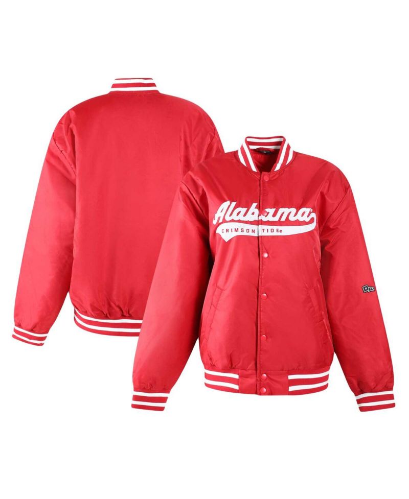 Women's Crimson Alabama Crimson Tide A-Game Varsity Full-Snap Jacket