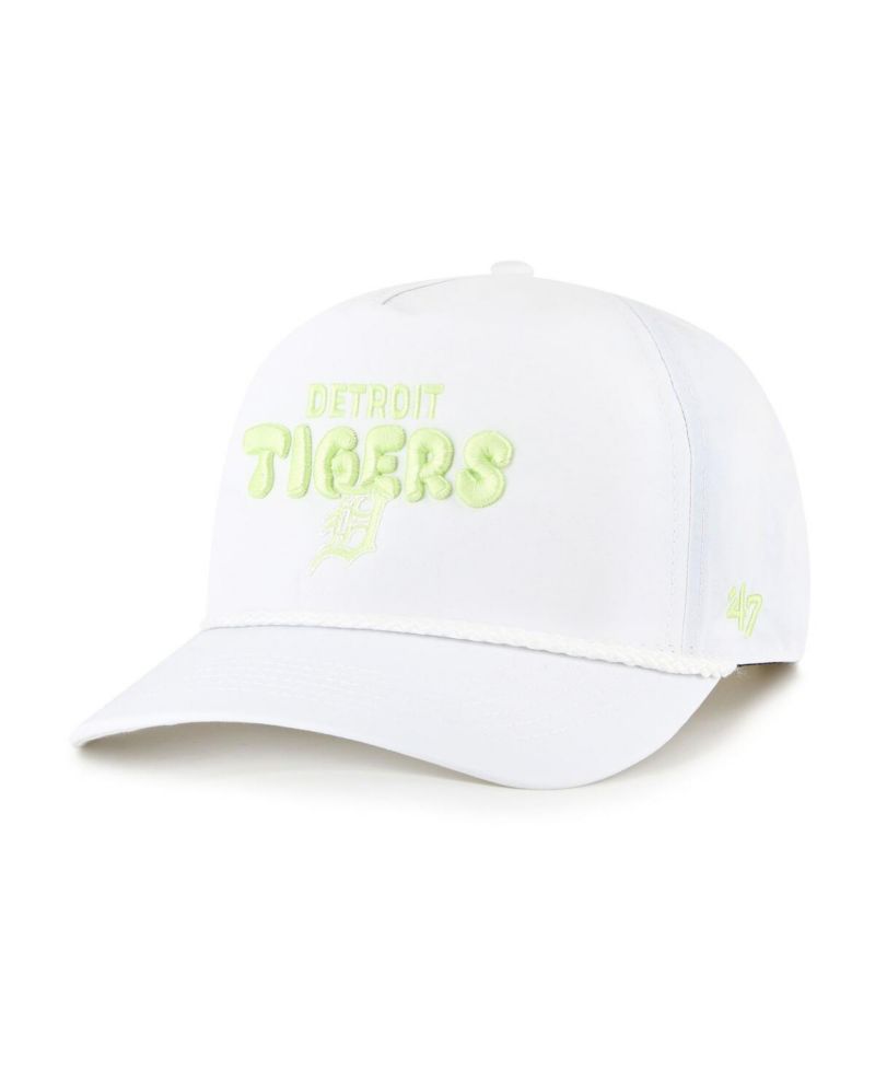 Women's White Detroit Tigers Bright Side Adjustable Hitch Hat