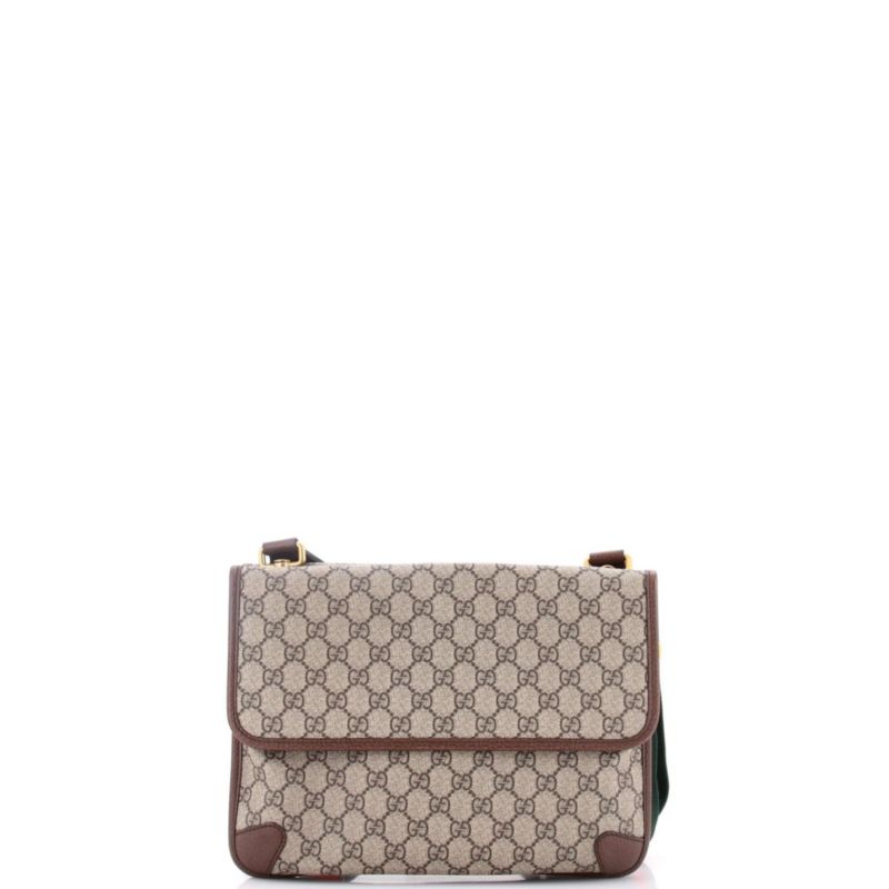 Medium Neo Vintage Flap Messenger GG Coated Canvas