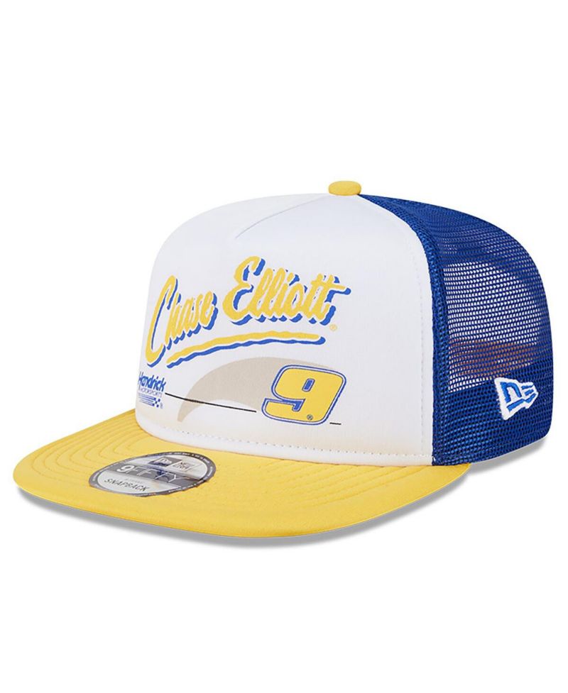 Men's Blue Chase Elliott 9FIFTY A-Frame Retro Script Snapback Hat