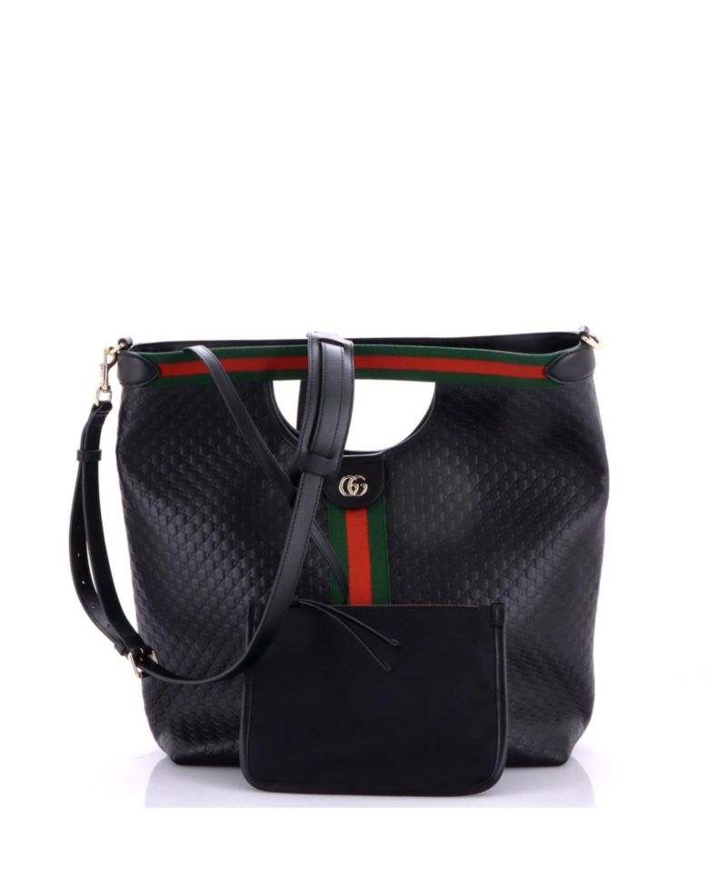 Large Giglio Convertible Shopper Tote Guccissima Leather