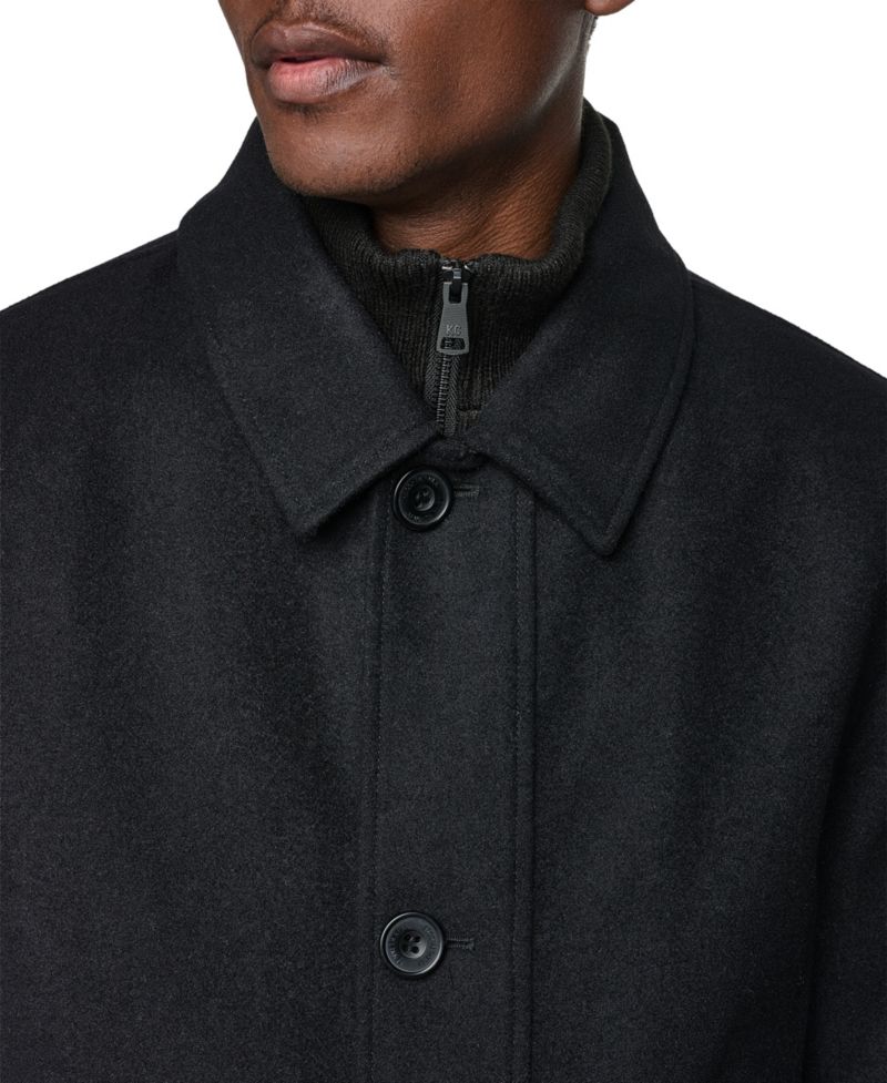 Men's Classic-Fit Wool-Blend Mid-Length Coat