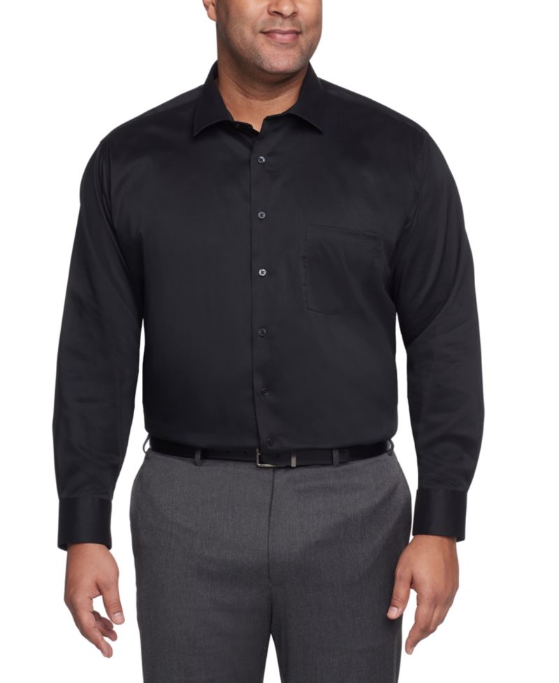 Big & Tall Men's Ultra Wrinkle Free Solid Dress Shirt