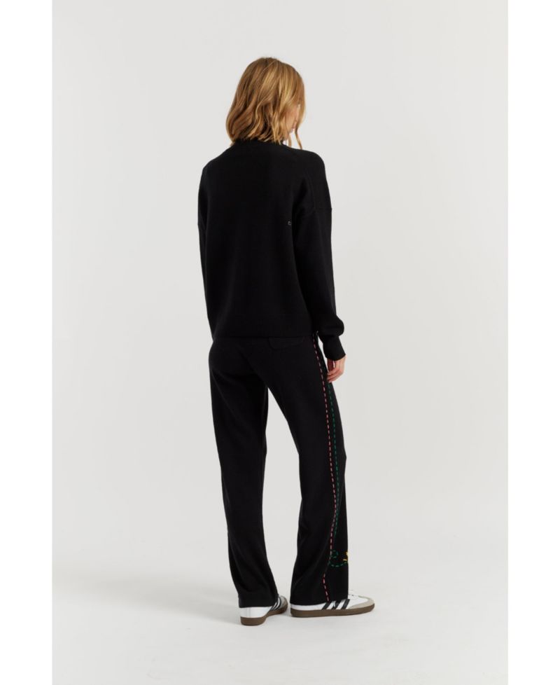 Women's Wool-Cashmere Woodstock Roll Neck Sweater