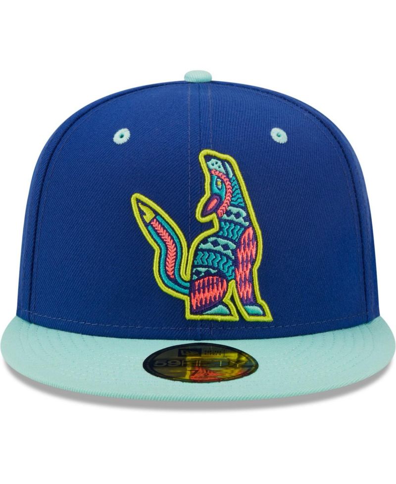 Men's Blue, Mint Sonadores de Hillsboro Copa De La Diversion 59FIFTY Fitted Hat