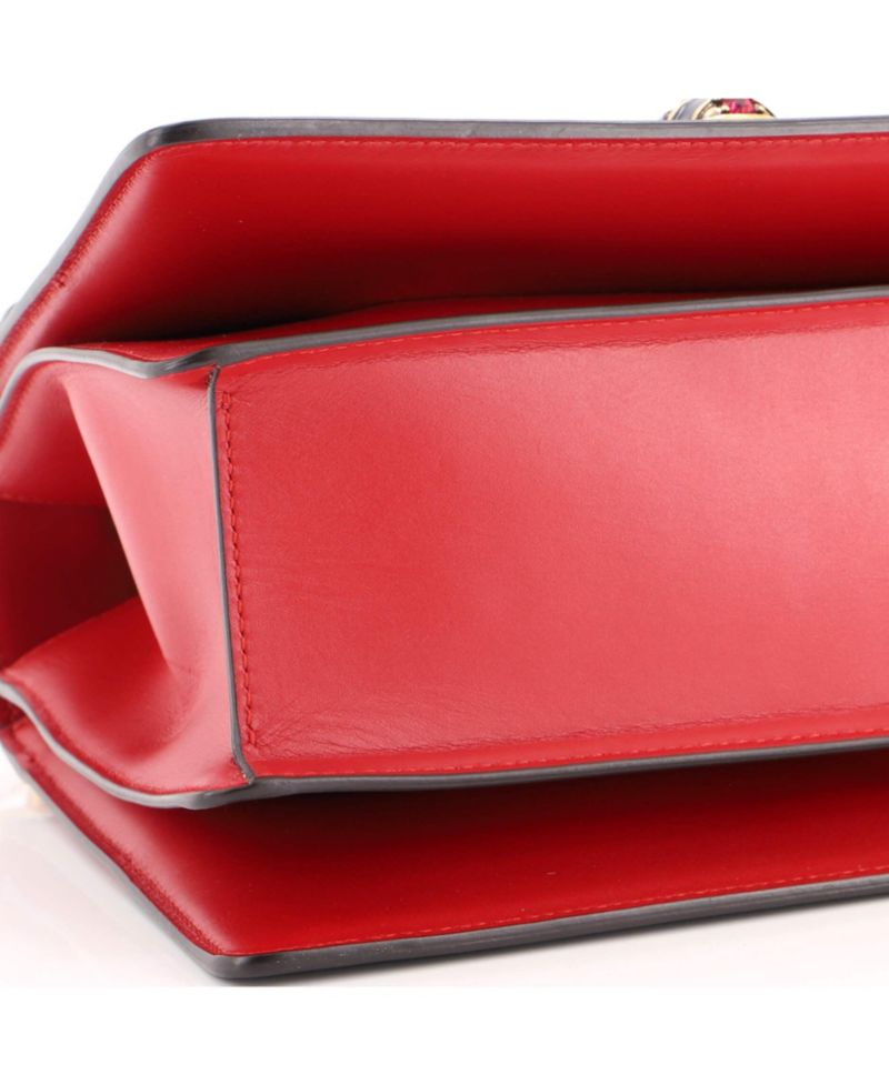 Small Queen Margaret Top Handle Bag Colorblock Leather
