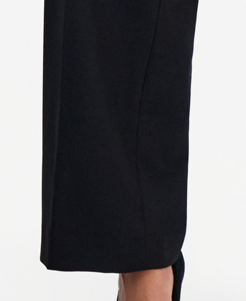 Women's Peak Lapel Wide-Leg Classic Fit Jacket and Pants, 2-Piece Set