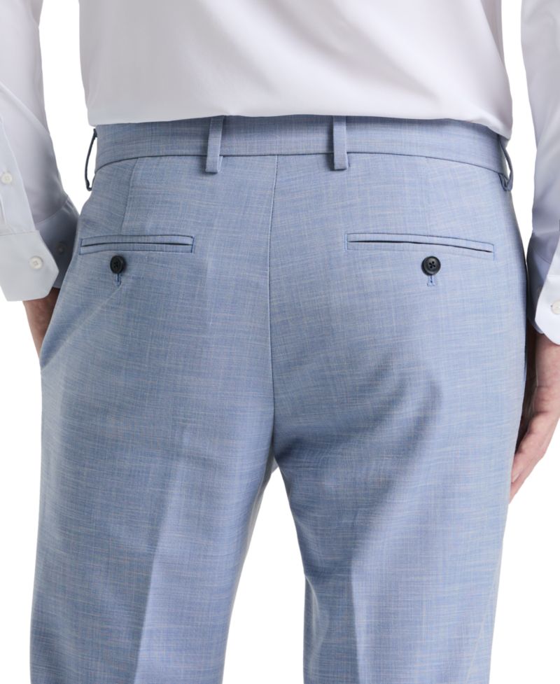 Men's Modern-Fit Sharkskin Dress Pants