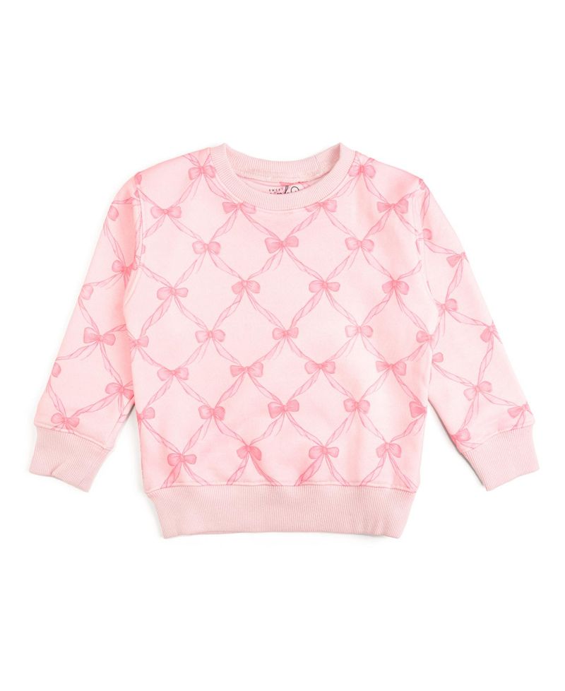 Big Girls Bow Trellis Sweatshirt