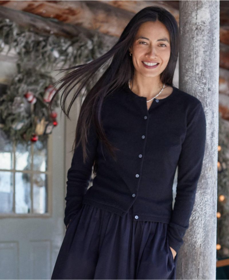 Women's Tall Classic Cashmere Cardigan Sweater