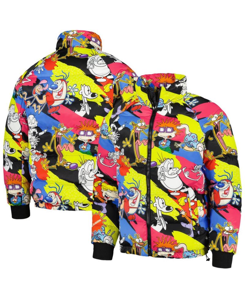 Men's Pink Rugrats Raglan Full-Zip Puffer Jacket