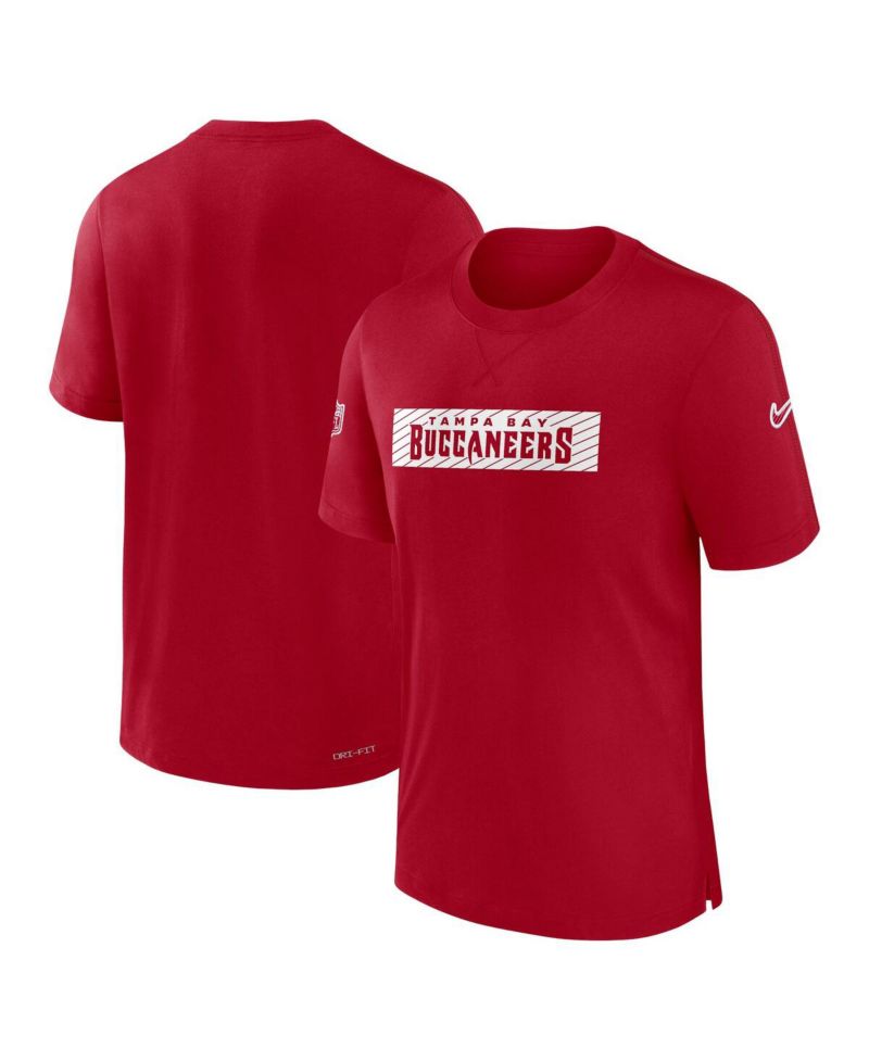 Men's Red Tampa Bay Buccaneers Sideline Player Performance T-Shirt