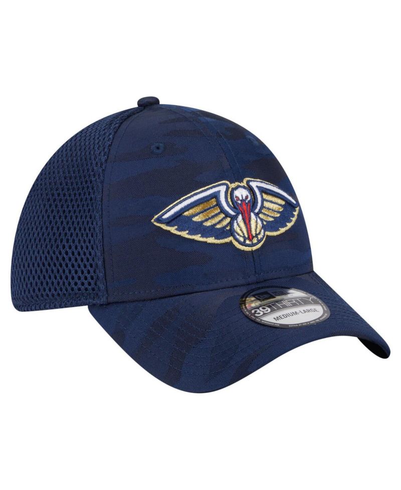 Men's Navy New Orleans Pelicans Subtle Camo 39THIRTY Flex Hat