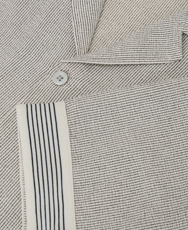 Men's Dornie Stripe Tape Printed Shirt