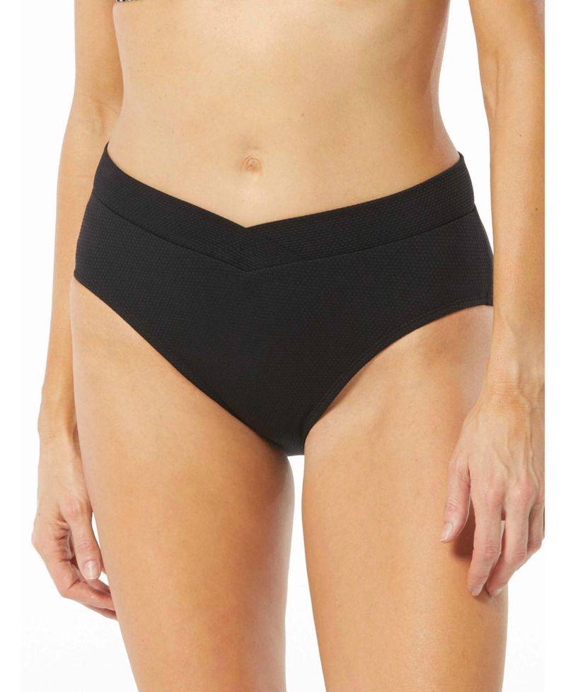 Women's Swim Letty Crossover Textured Bikini Bottom