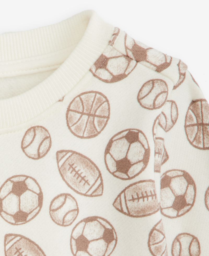 Baby Boys' 3M-24M Mix & Match Sports-Print Sweatshirt