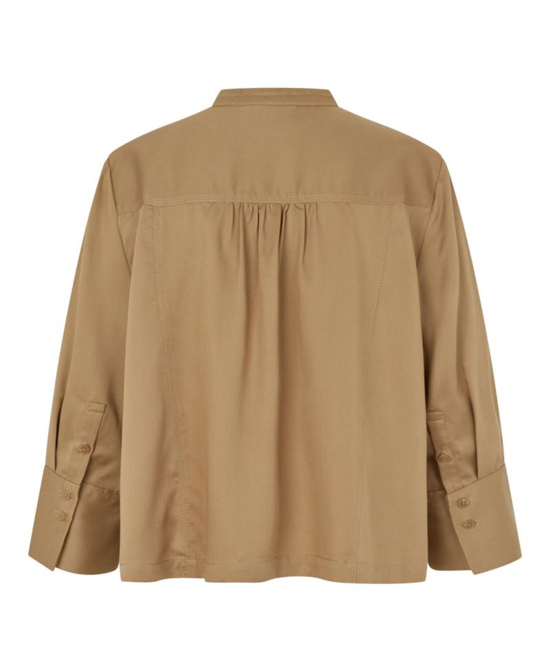 Women's MaIthoria 3/4 Sleeve Mandarin Collar Blouse