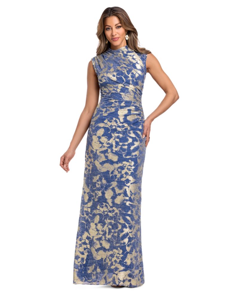 Petite Crinkle Detail Gown