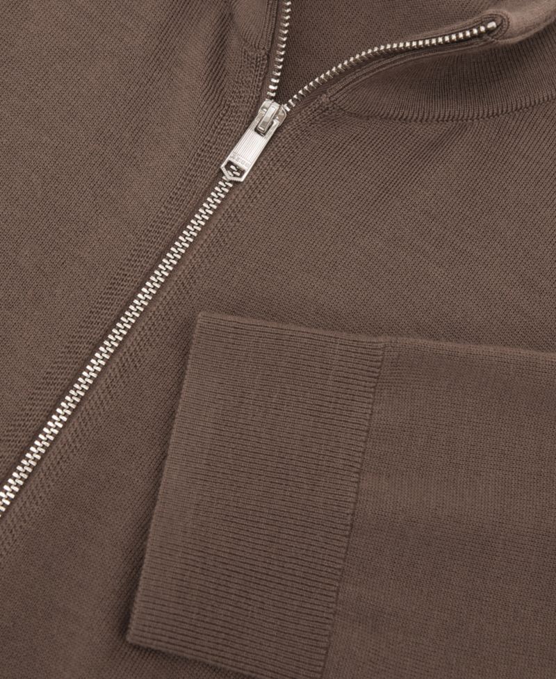 Men's Hampshire Slim-Fit Merino Wool Funnel-Neck Cardigan