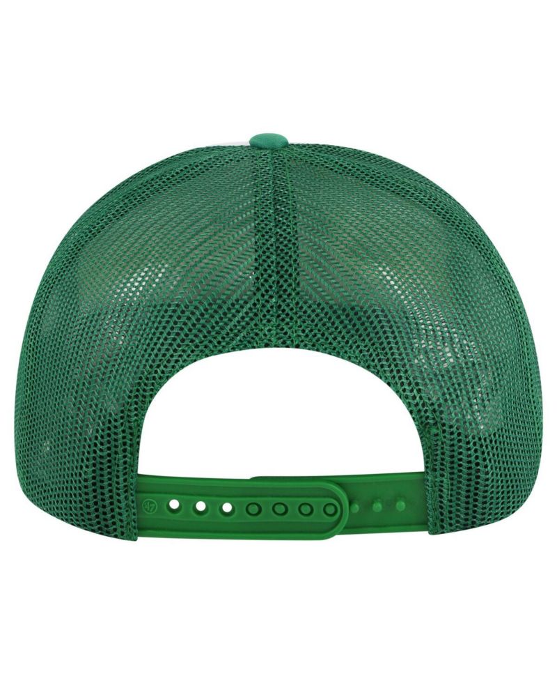 Men's White/Green Oakland Athletics Cooperstown Collection Pack Express Trucker Adjustable Hat