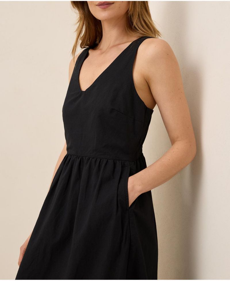 Women's Organic Cotton Canopy Linen Blend Easy Tank Dress