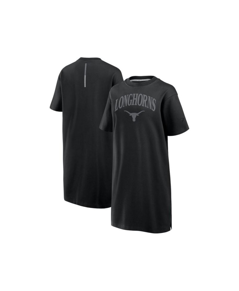 Women's Black Texas Longhorns Elements Go Tri-Blend T-Shirt Dress