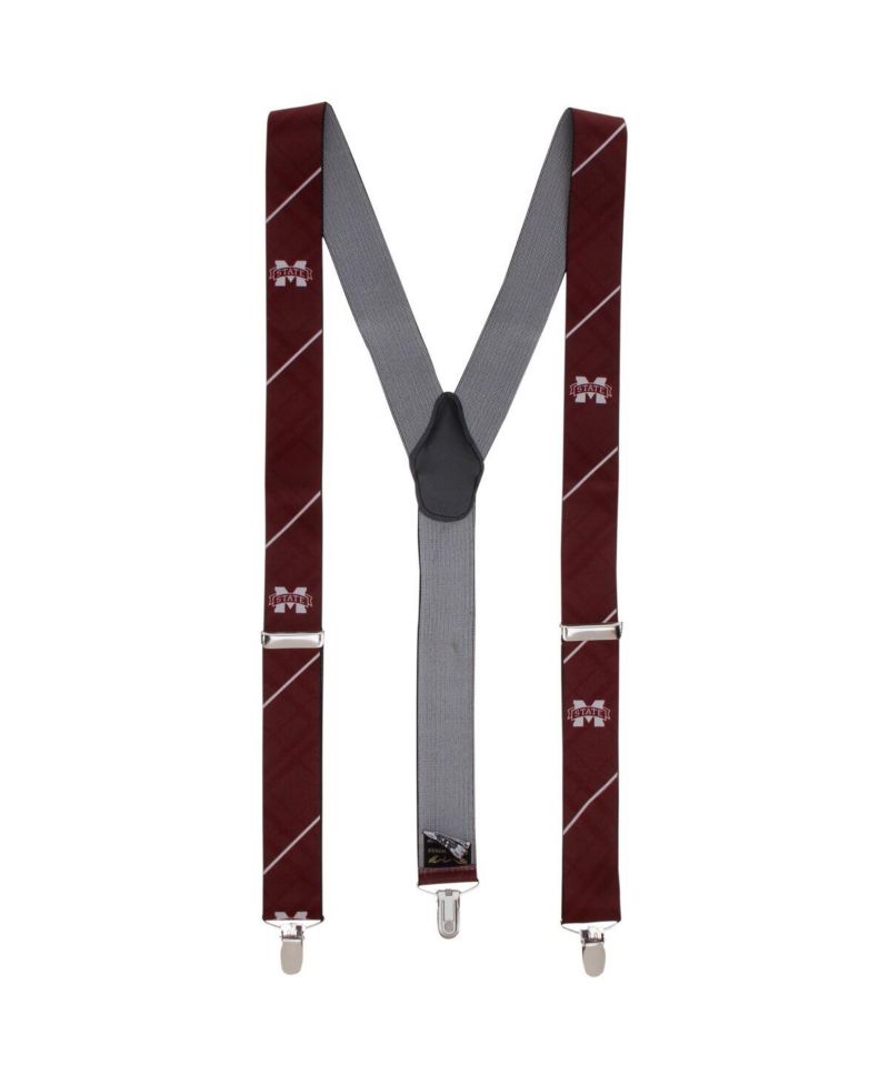 Men's Maroon Mississippi State Bulldogs Suspenders