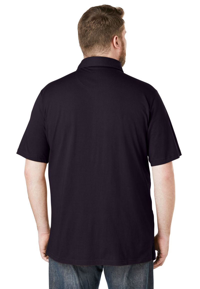 Men's Shrink-Less Lightweight Longer-Length V-neck T-shirt