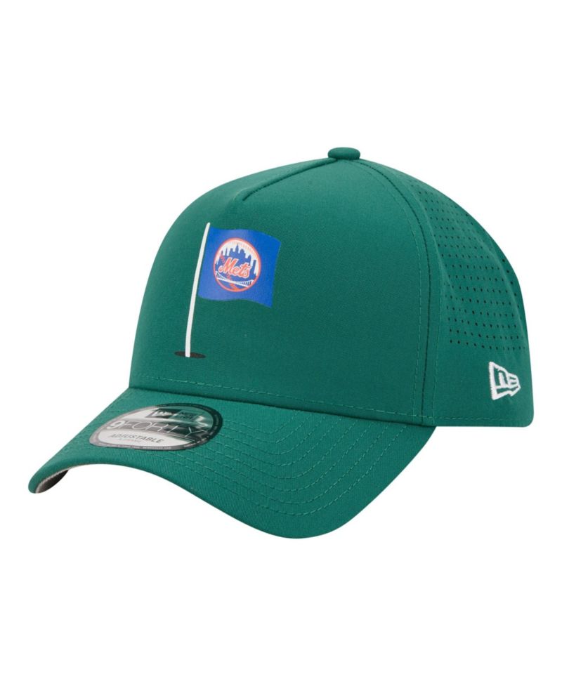 Men's Green New York Mets Pin Seeker 9FORTY A-Frame Adjustable Hat