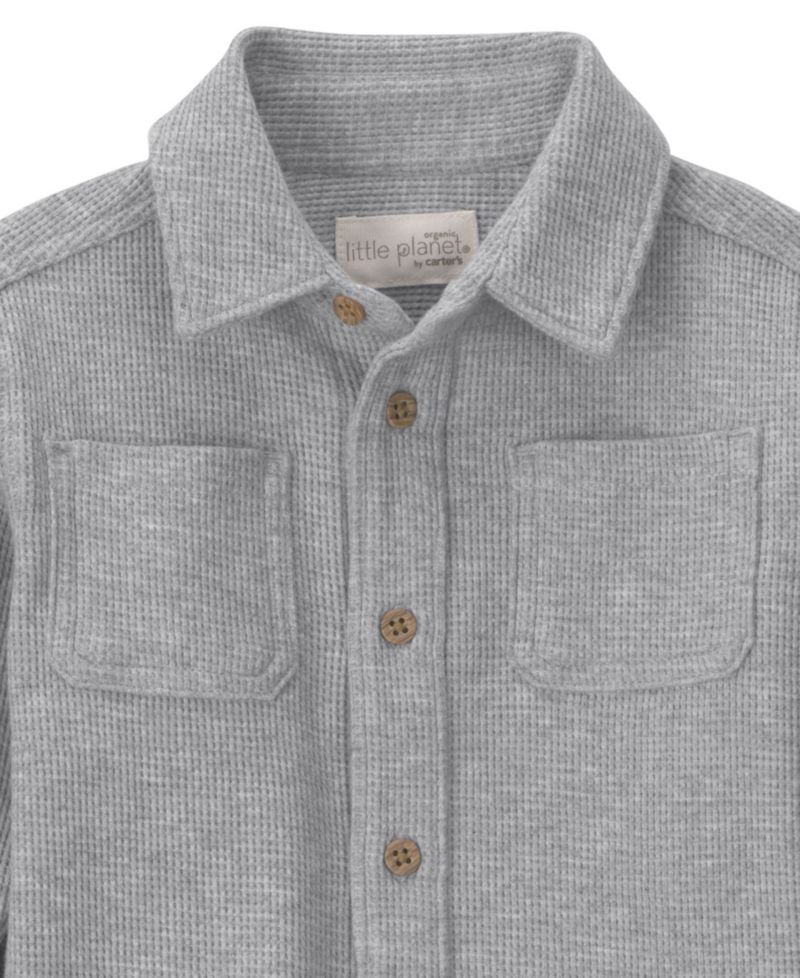 Baby Boys' Waffle Knit Top & Pants, 2-Piece Set