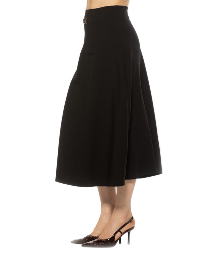 Women's Eres Flared Midi Skirt With Front Detail
