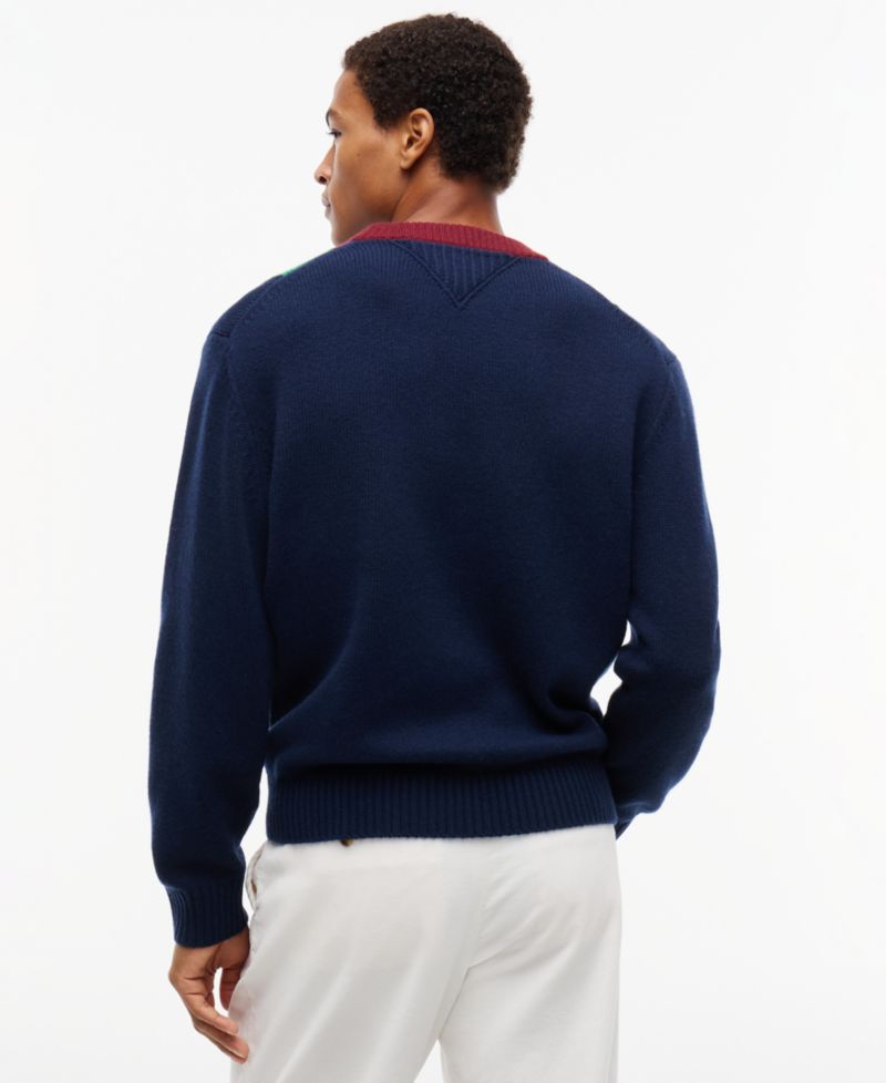Men's American Icons Striped Long-Sleeve Sweater