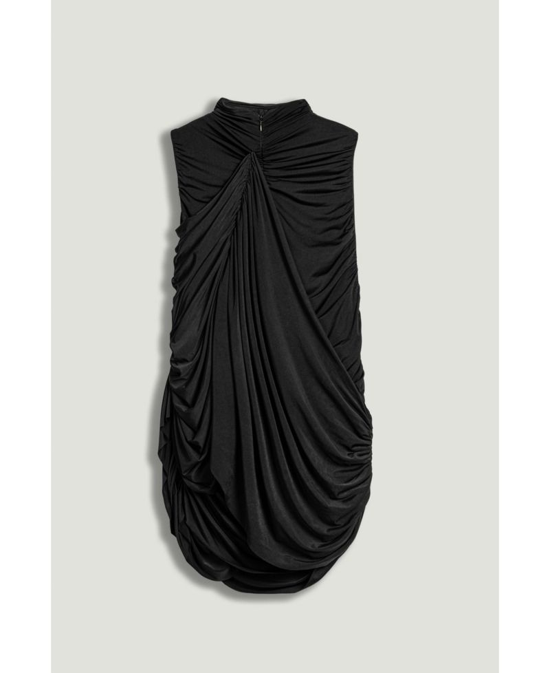 Women's Asymmetric Draped Blouse