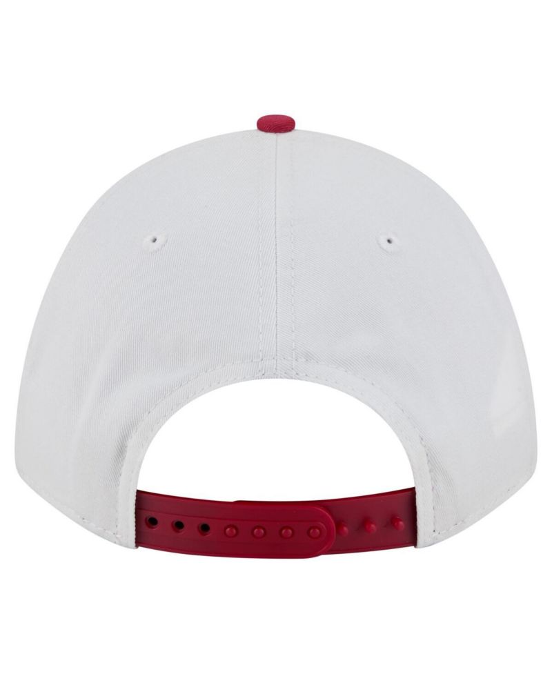 Men's White/Cardinal USC Trojans Arch Two-Tone Rope 9FORTY A-Frame M-Crown Adjustable Hat