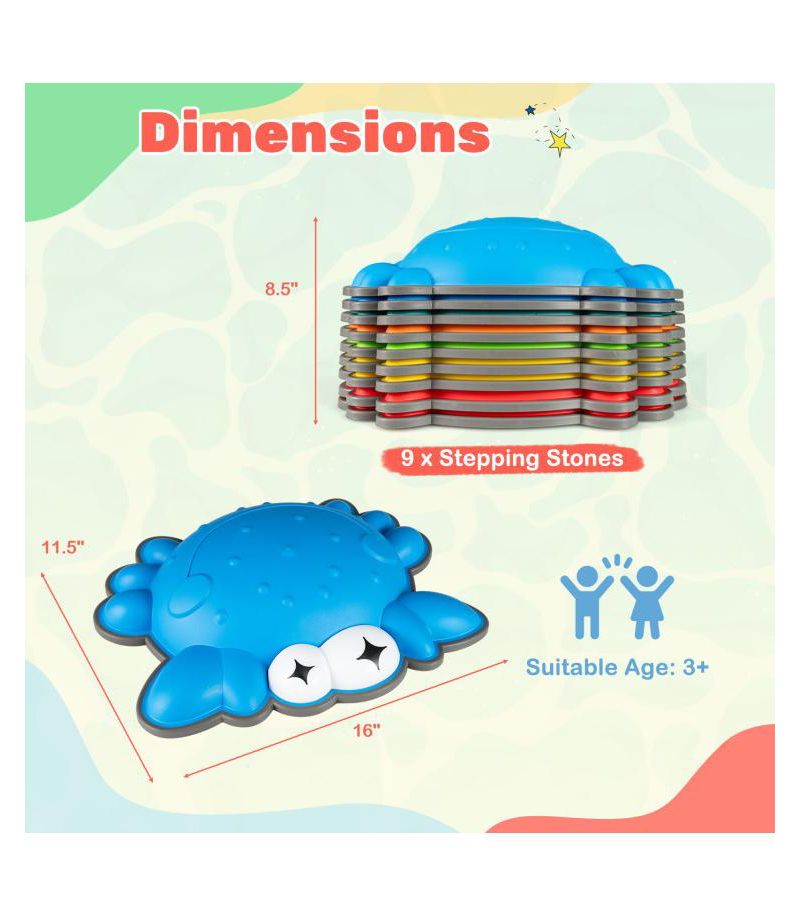 9-Piece Balance Non-Slip Stepping Stones