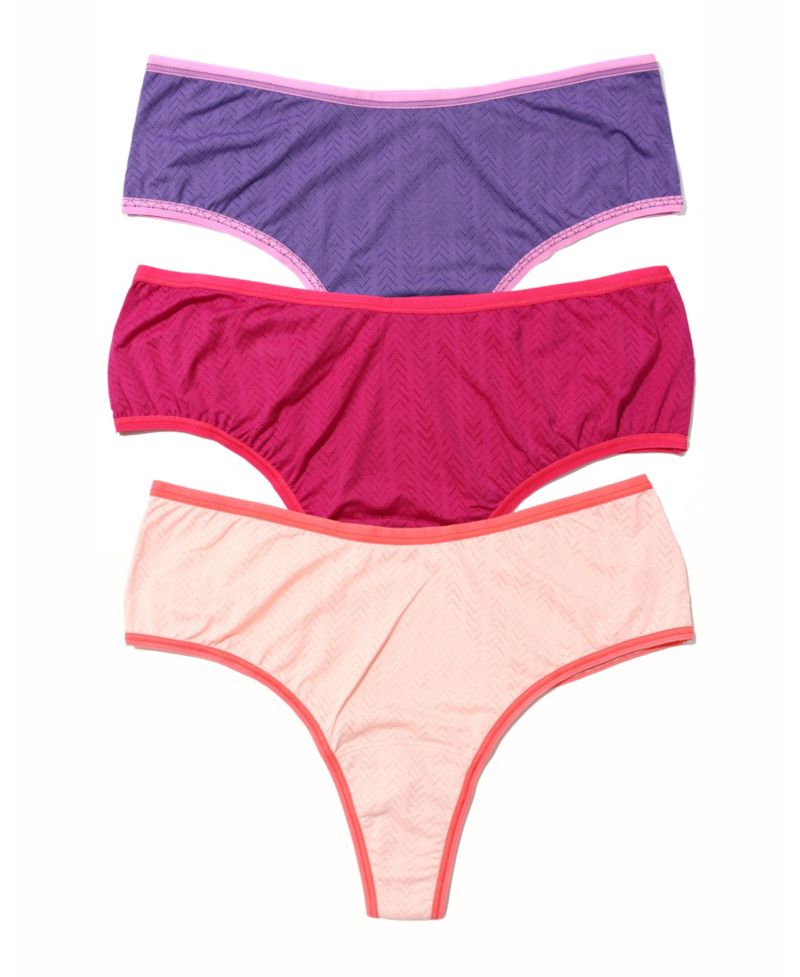 Women's Move Calm Hi-Rise Thong 3 Pack